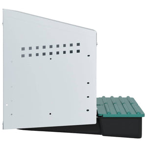 Hönsholk med 2 fack Väggmonterad galvaniserad stål