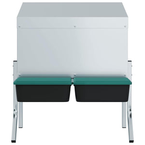 Hönsholk 2 fack med ben galvaniserat stål