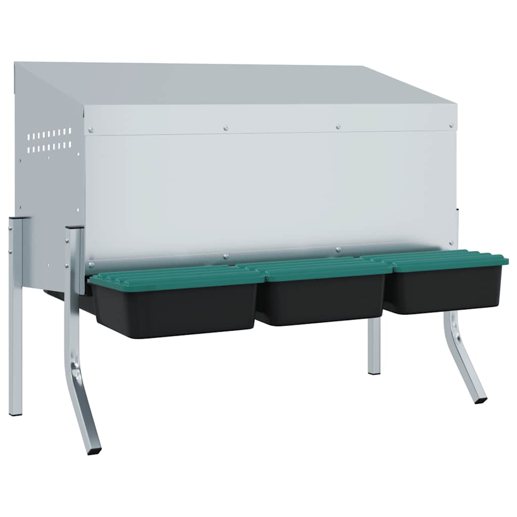 Hönsholk 3 fack med ben galvaniserat stål