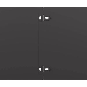 Rabattkanter 30 st svart 20x103 cm kallvalsat stål