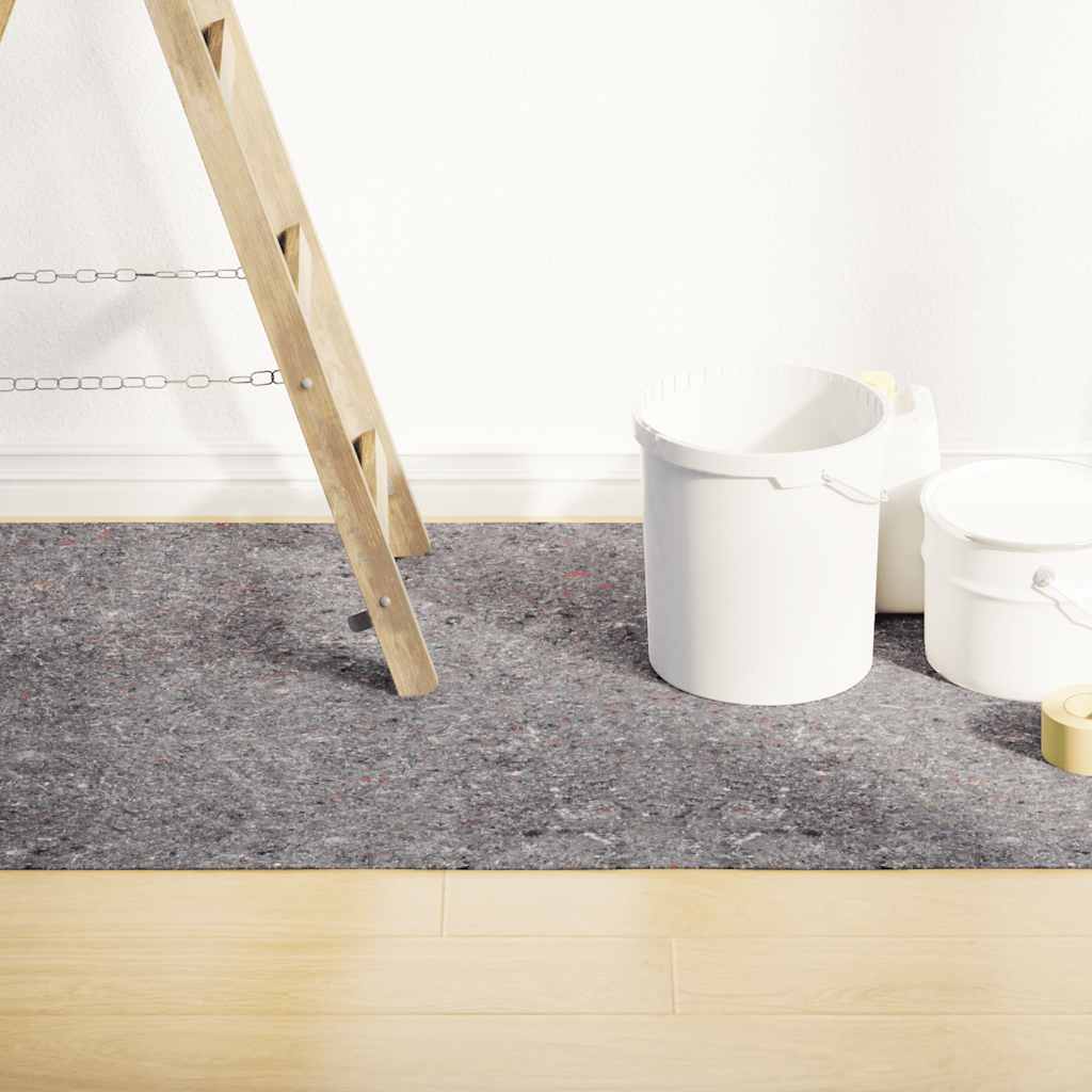 Halkfria målardukar 2 st 25 m 220 g/m² grå