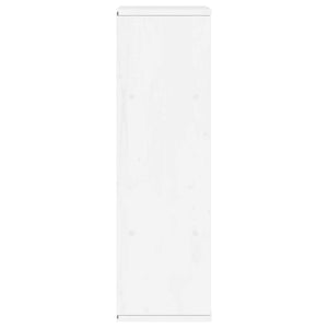 Sidoskåp med lådor "ODDA" vit 40x24x79 cm massiv furu