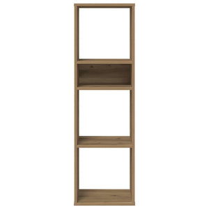 Bokhylla hantverksmässig ek 34x31x112 cm konstruerat trä