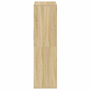 Bokhylla sonoma-ek 66x31x112 cm konstruerat trä