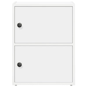 Bokhylla vit 40x24x52 cm konstruerat trä