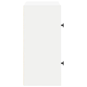 Bokhylla vit 40x24x52 cm konstruerat trä