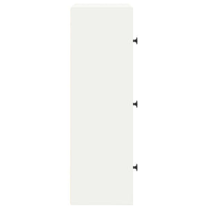 Bokhylla vit 40x24x77 cm konstruerat trä