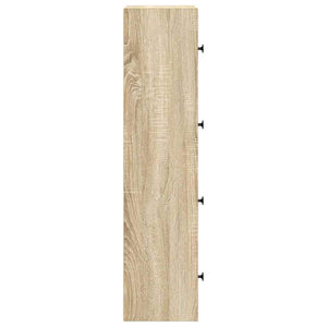 Bokhylla sonoma-ek 40x24x102 cm konstruerat trä