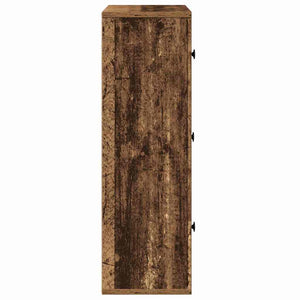 Bokhylla åldrat trä 60x24x76,5 cm konstruerat trä