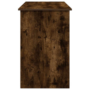 Skrivbord rökfärgad ek 102x50x75 cm konstruerat trä