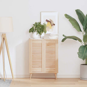 Skåpsdörrar lamelldesign 2 st 69x29,5 cm massivt trä furu