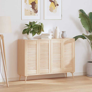 Skåpsdörrar lamelldesign 4 st 69x29,5 cm massivt trä furu