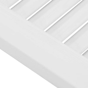 Skåpsdörrar lamelldesign 2 st vit 69x29,5 cm