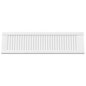 Skåpdörr lamelldesign vit 99x29,5 cm