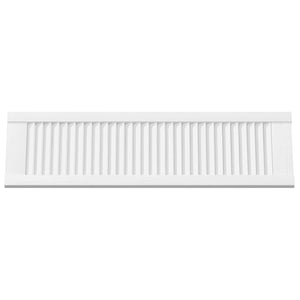 Skåpsdörrar lamelldesign 2 st vit 99x29,5 cm