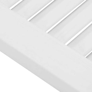 Skåpsdörrar lamelldesign 2 st vit 99x29,5 cm