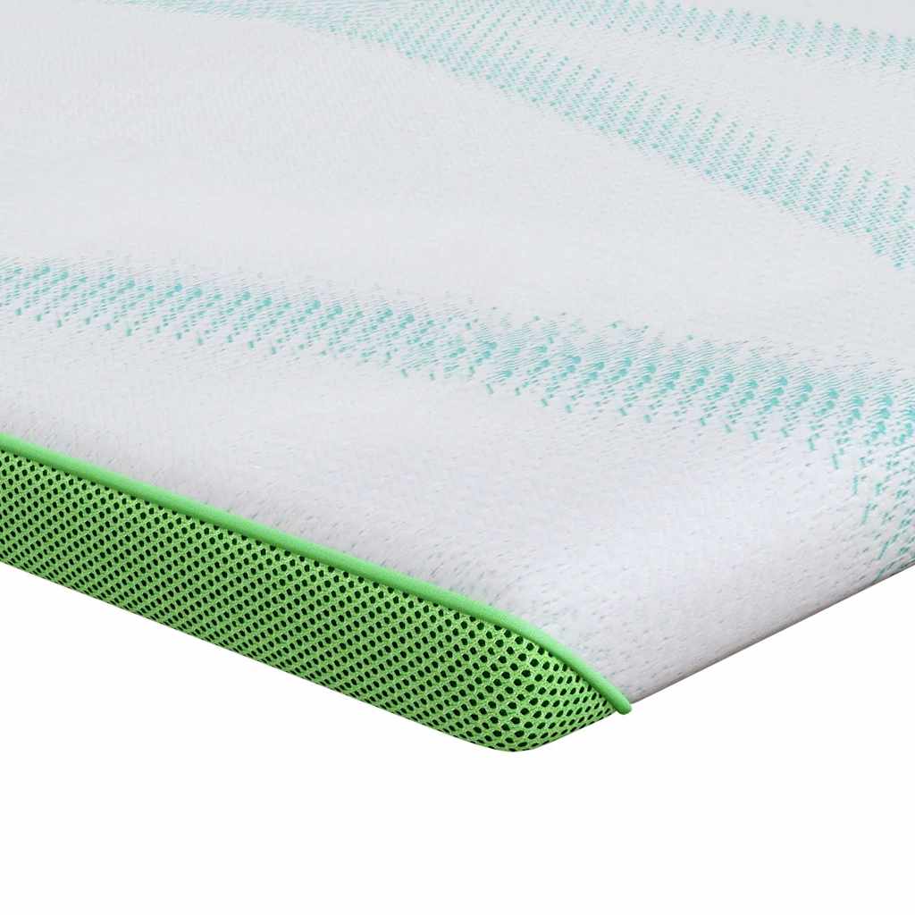 Madrasskydd Vit och grön 70 x 200 cm Jacquard tyg