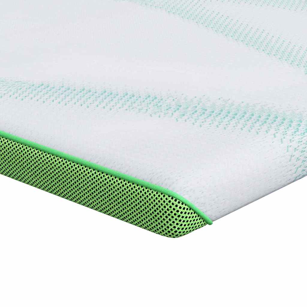 Madrasskydd Vit och grön 90 x 200 cm Jacquard tyg