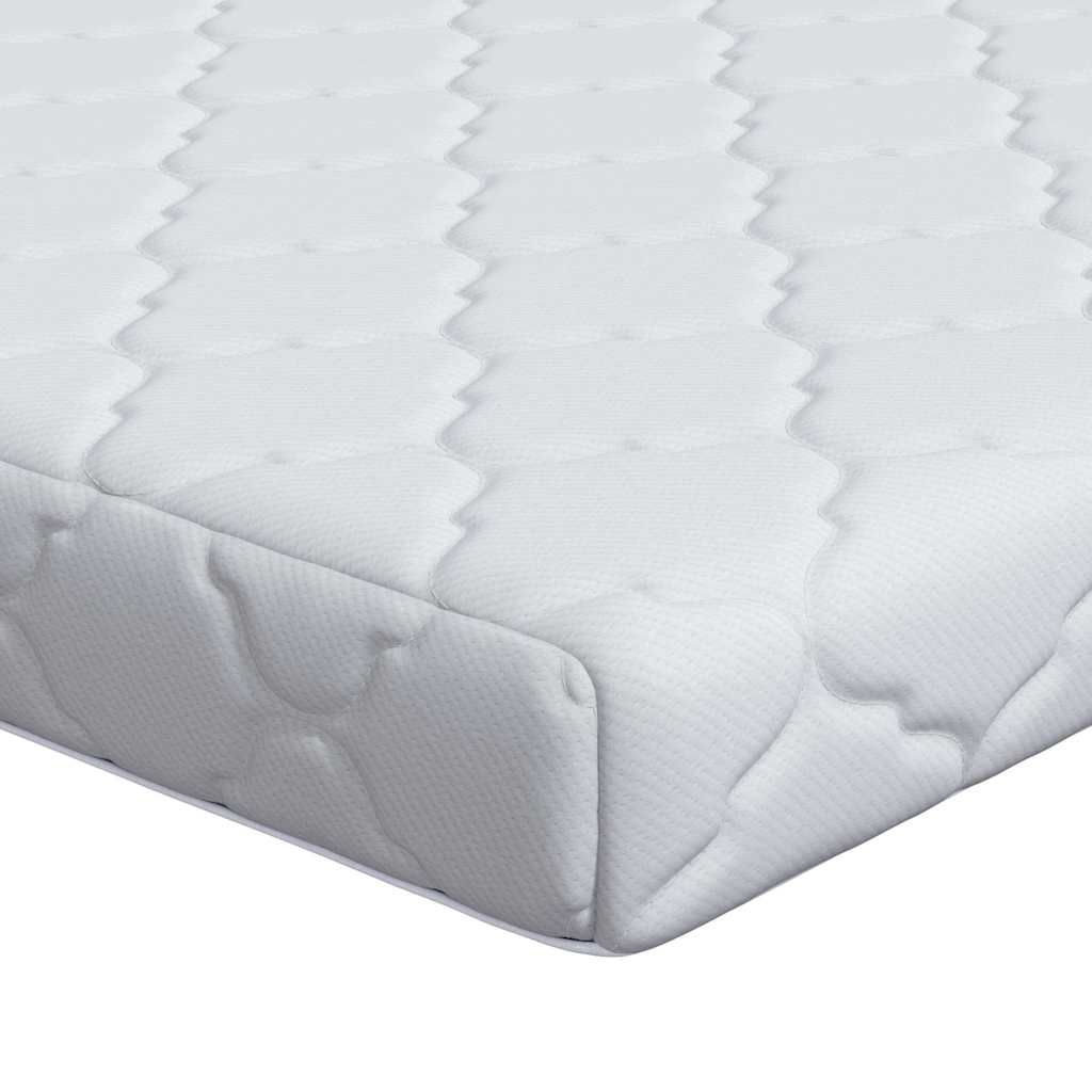 Madrass Vit 90 x 200 cm Jacquardtyg