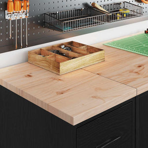 Garageskåp svart 30x51x85 cm massiv trä furu