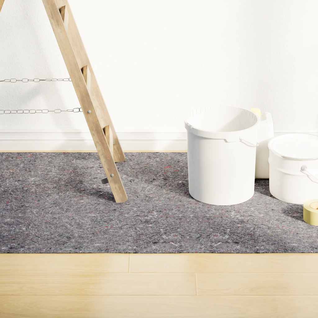 Halkfri målarduk 25 m 220 g/m² grå