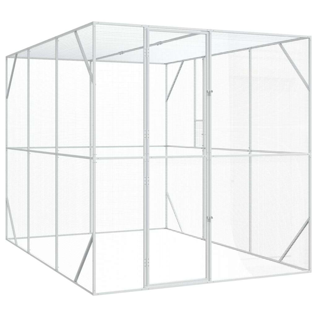 Fågelbur Antracit 210 x 304 x 213 cm Galvaniserat Stål