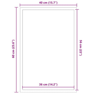Dörrmatta antracit 40x60 cm