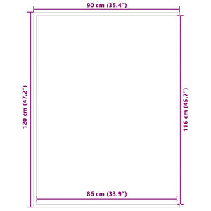 Dörrmatta antracit 90x120 cm