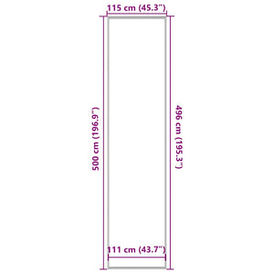 Dörrmatta antracit 115x500 cm