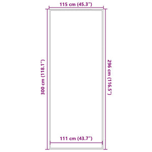 Dörrmatta blå 115x300 cm