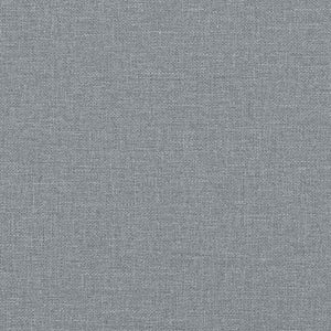 Soffgrupp med dynor 3 delar ljusgrå tyg