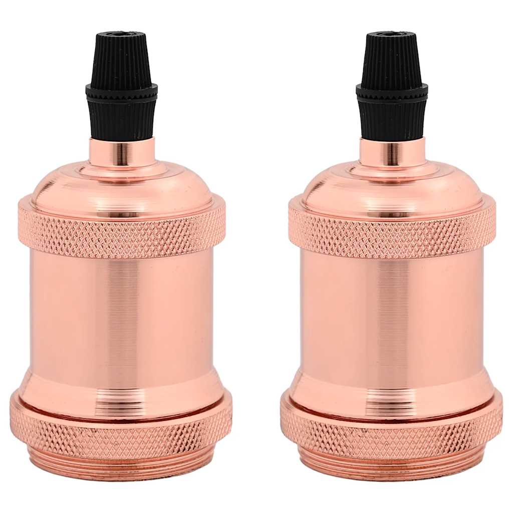 Lamphållare 2 st roséguld E27