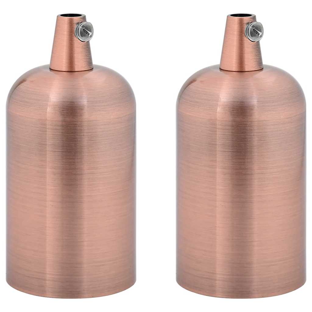 Lamphållare 2 st Röd Brons E27