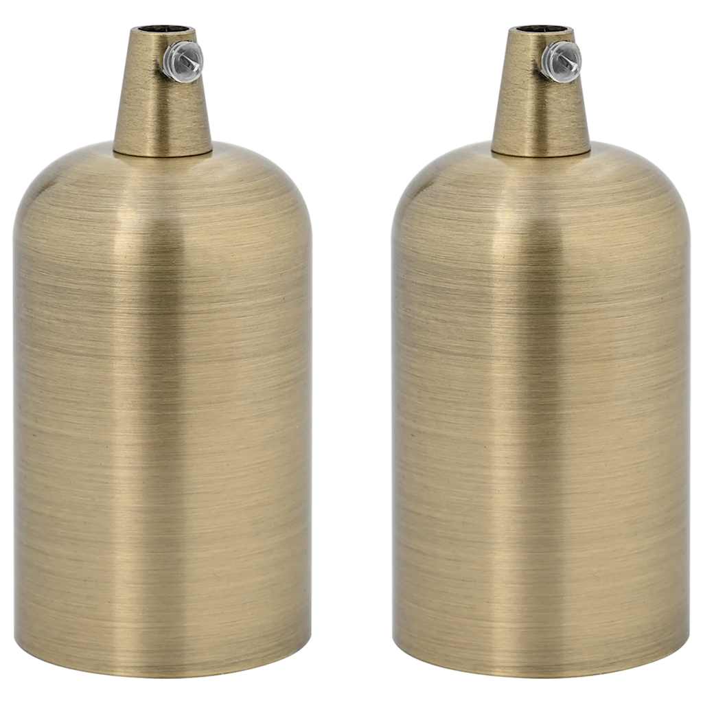 Lamphållare 2 st brons E27