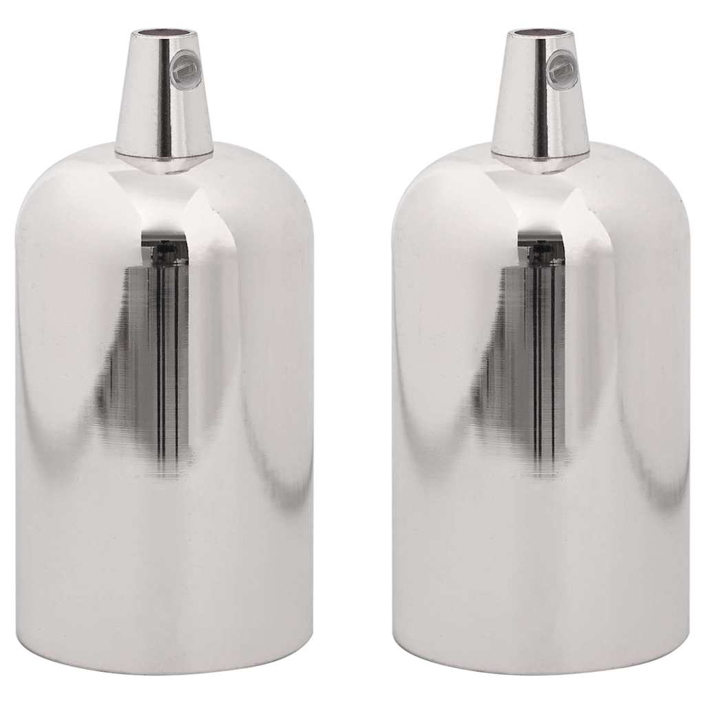 Lamphållare 2 st Satin Nickel E27