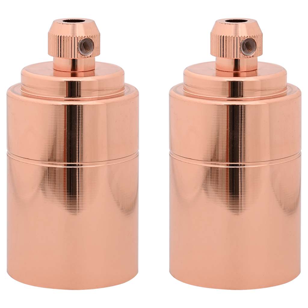 Lamphållare 2 st roséguld E27