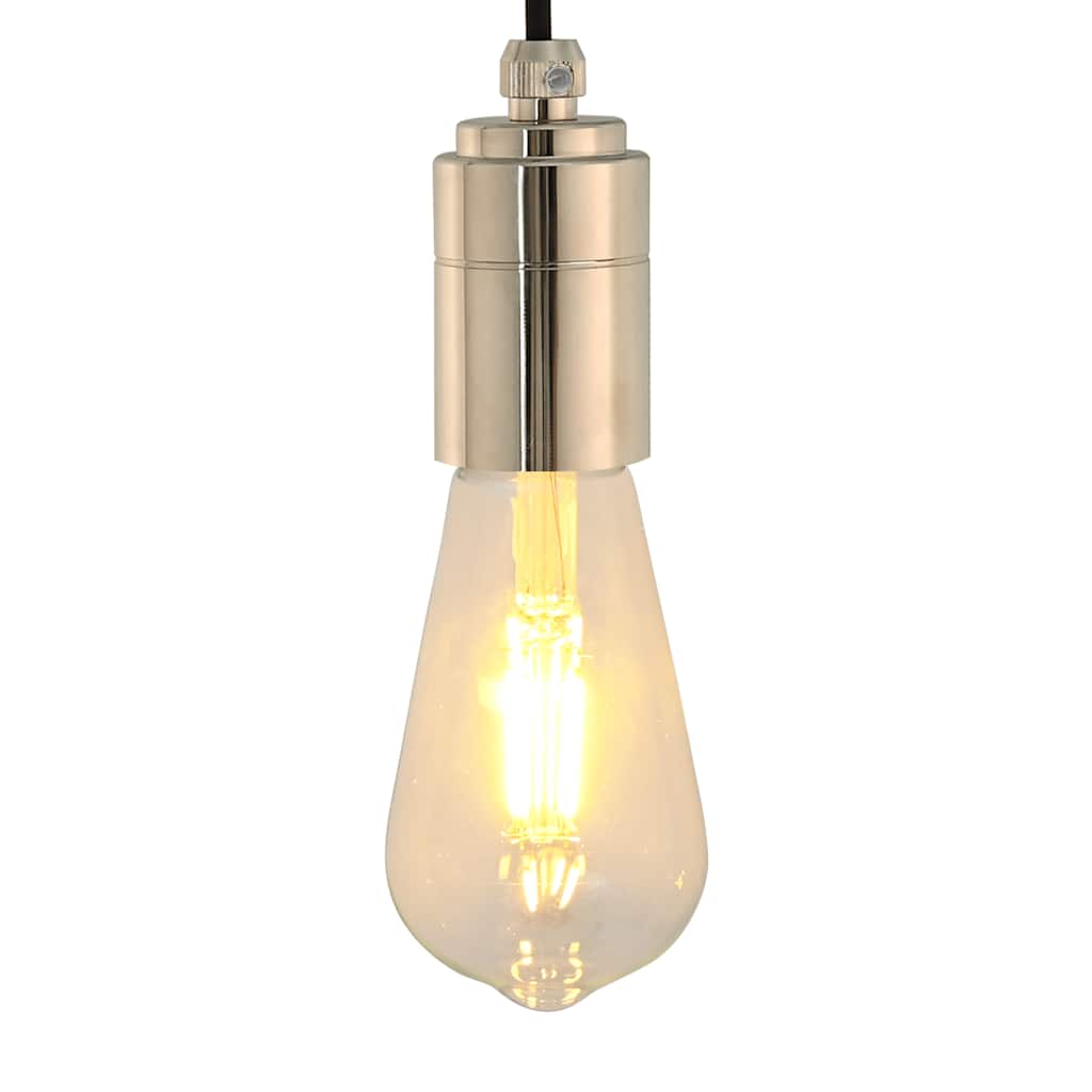 Lamphållare 2 st Satin Nickel E27