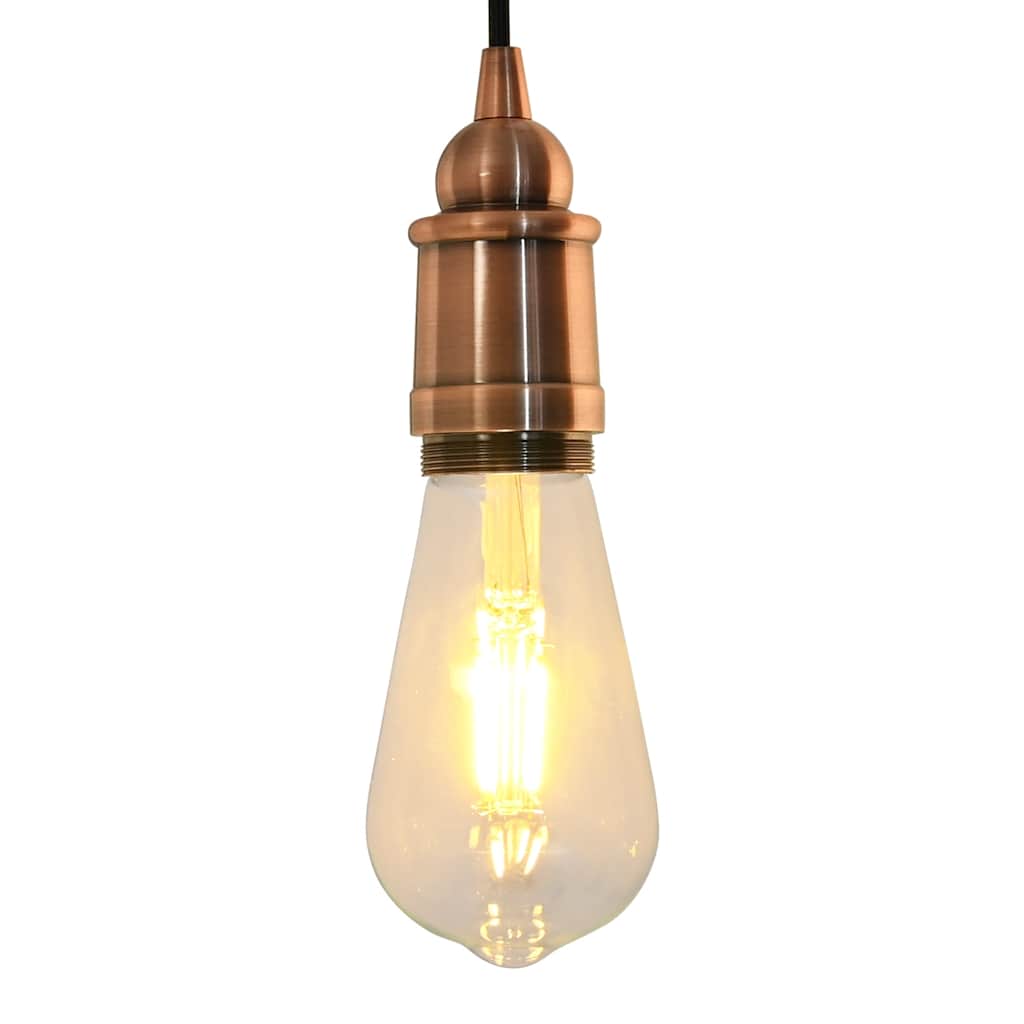 Lamphållare 2 st Röd Brons E27