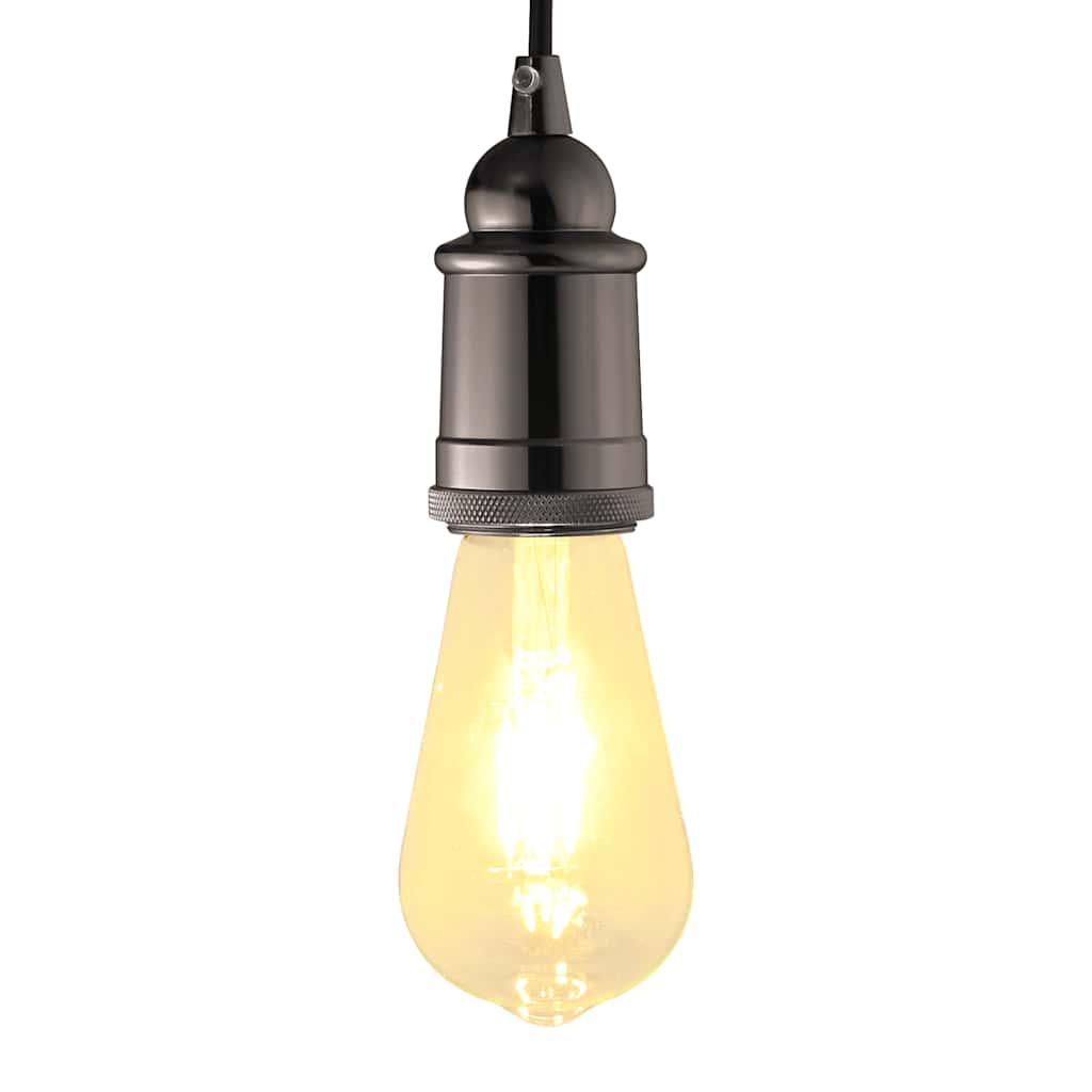 Lamphållare 2 st blank svart E27