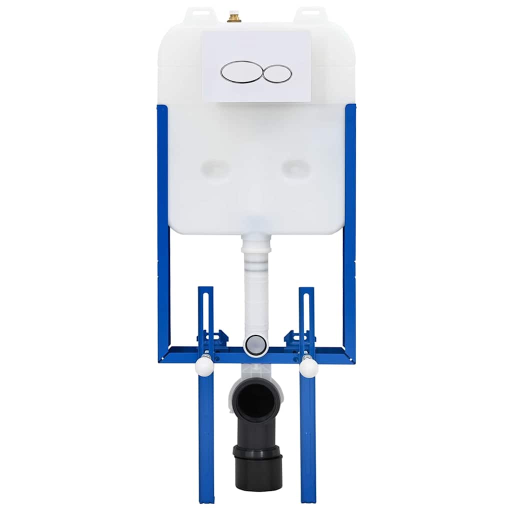 Cistern Ram med lagring Vit 50 x 8 x 131 cm Stål