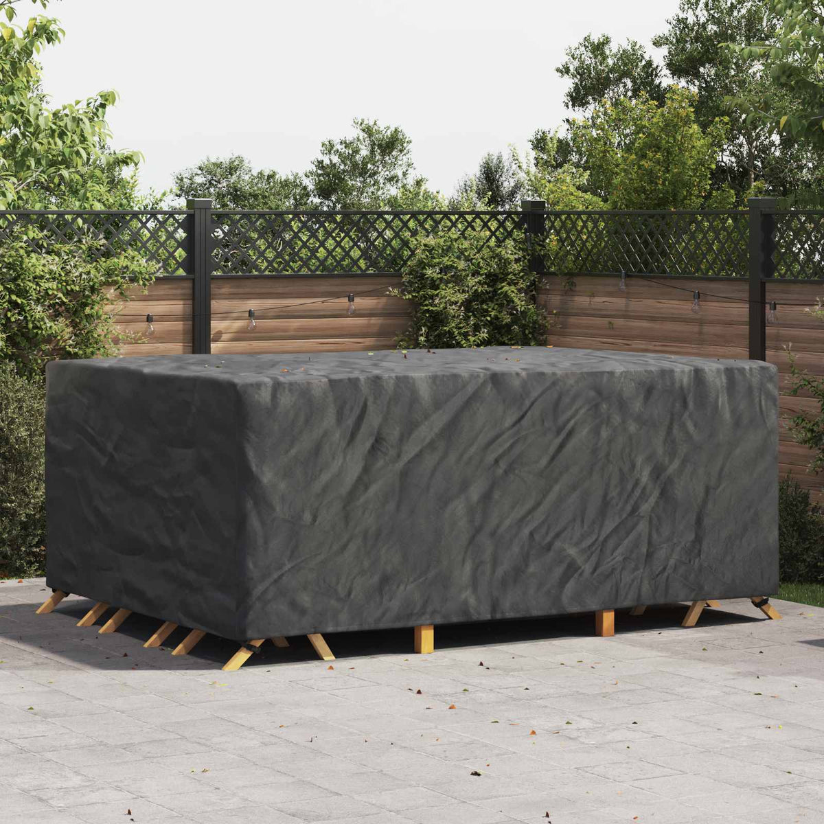 Möbelöverdrag Enfärgad Svart 270 x 180 x 90 cm 210D