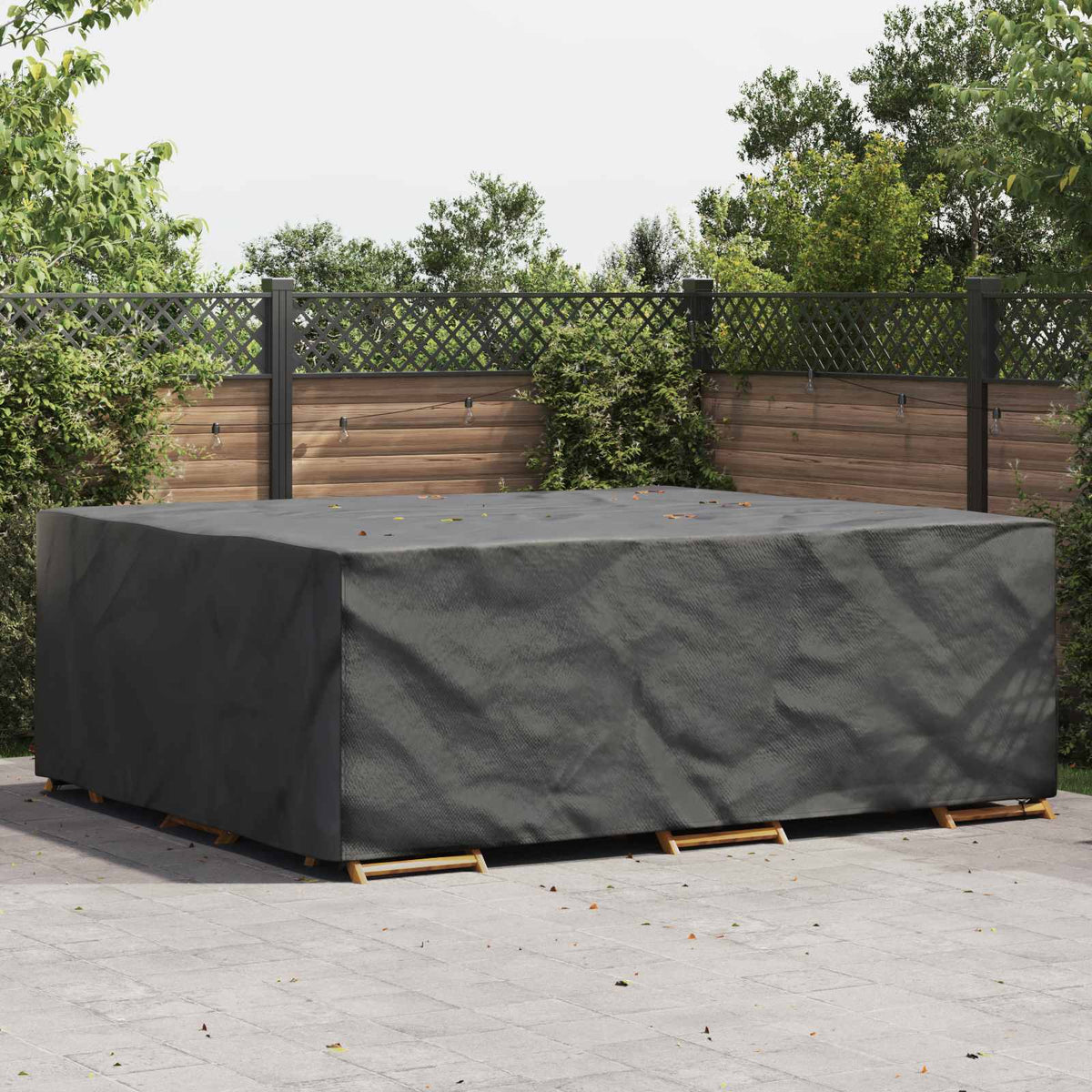 Möbelöverdrag Enfärgad Svart 300 x 250 x 70 cm 210D