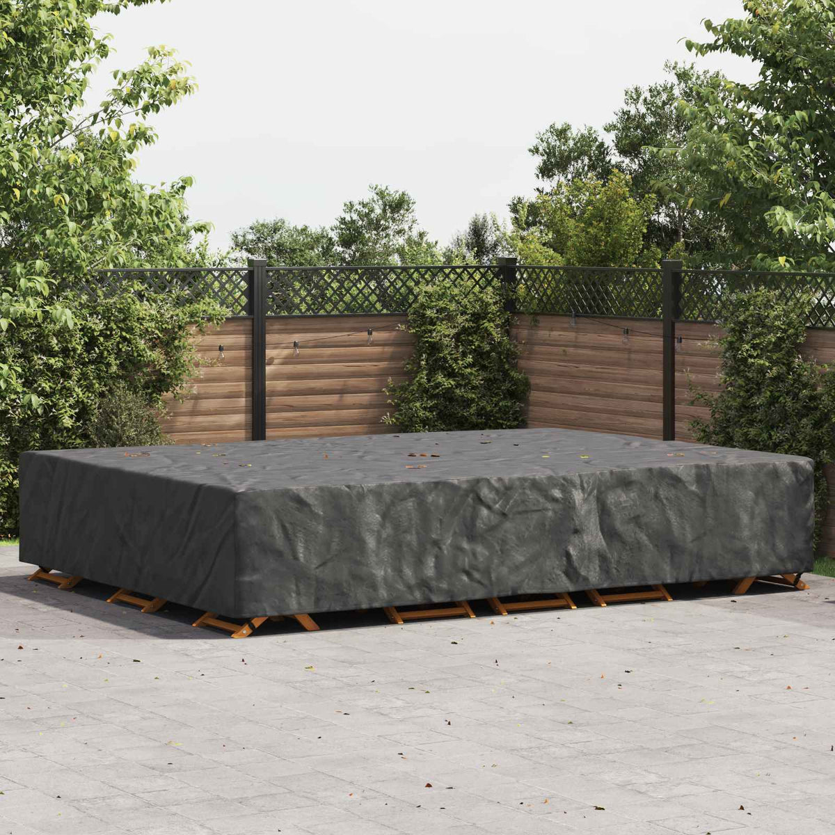 Möbelöverdrag Enfärgad Svart 350 x 260 x 90 cm 210D