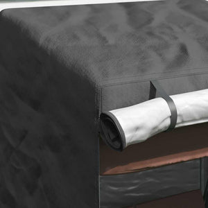 Skydd för utomhusgunga Svart 120 x 90 x 155 cm 210D Oxford Tyg