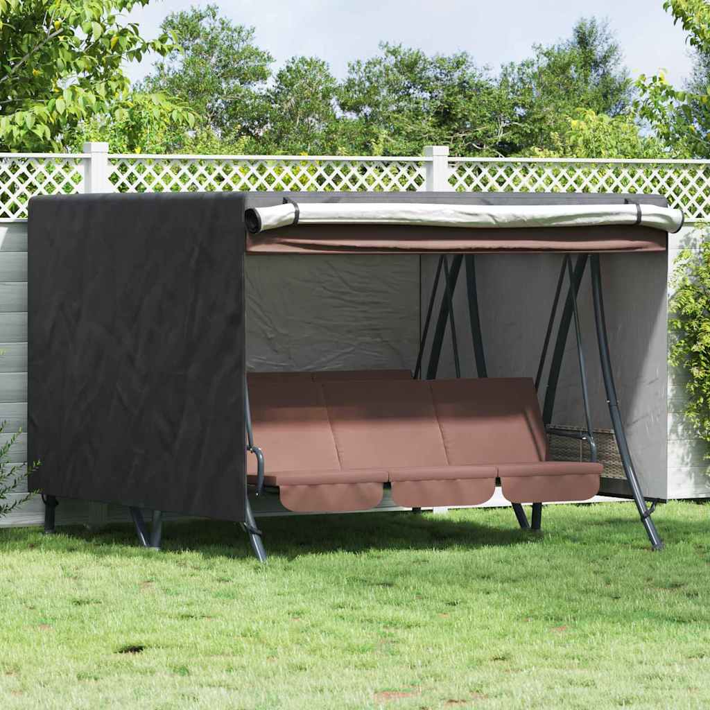 Skydd för utomhusgunga Svart 250 x 250 x 160 cm 420D Oxford Tyg