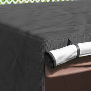 Skydd för utomhusgunga Svart 250 x 250 x 160 cm 600D Oxford Tyg