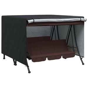 Skydd för utomhusgunga Svart 250 x 250 x 160 cm 600D Oxford Tyg