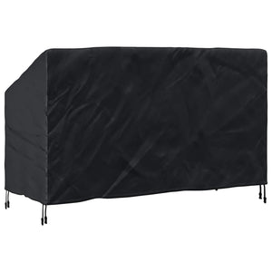 Trädgårdsbänkskydd Svart 165 x 70 x 65 / 94 cm 600D Oxford Tyg