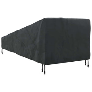 Utomhusmöbelöverdrag Svart 203 x 81 x 63 cm 210D Oxford Tyg