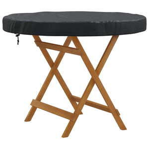 Utebordsskydd Svart 102 x 102 x 10 cm 420D Oxford Tyg